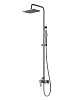Душевая система Cezares Slider, оружейная сталь, SLIDER-CD-GM