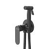 Смеситель с гигиеническим душем Cezares Stylus, черный матовый, STYLUS-DIF-NOP