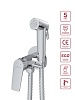 Смеситель с гигиеническим душем Cezares Liner, хром, LINER-DIF-01