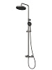 Душевая система Cezares Rain, оружейная сталь, RAIN1-CD-T-GM