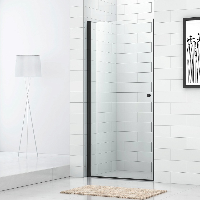 Душевая дверь Cezares ECO B-1, 70 см, черный, ECO-O-B-1-70-C-NERO