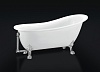 Ванна с ножками и сливом-переливом BelBagno, 170x76, BB06-1700+BB-LEG-LION-CRM+BB06-SUP+BB567-OVF-CRM