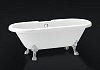 Ванна с ножками и сливом-переливом BelBagno, 177x80, BB21+BB-LEG-EAGLE-CRM+BB21-EAGLE-SUP+BB-OVF-02-CRM