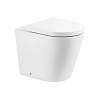 Унитаз с сиденьем BelBagno Flay-R, приставной, BB1003CBR/BB865SC