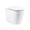 Унитаз с сиденьем BelBagno Flay-R, приставной, BB1003CBR/BB870SC