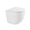Унитаз с сиденьем BelBagno Sfera-R, приставной, BB2141CBR/BB865SC