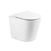 Унитаз с сиденьем BelBagno Flay-R, приставной, BB1003CBR+BB2031SC