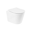 Унитаз с сиденьем BelBagno Flay-R, подвесной, BB053CHR+BB2031SC