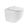 Унитаз с сиденьем BelBagno Sfera-R, приставной, BB2141CBR+BB2034SC
