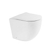 Унитаз с сиденьем BelBagno Sfera-R, приставной, BB2141CBR+BB2031SC