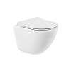 Унитаз с сиденьем BelBagno Amanda, подвесной, BB051CHR+BB2034SC