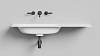 Раковина со столешницей Salini ONDA FLOW OVAL 72 c выбором габаритов, формы и количеством чаш