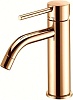 Смеситель для раковины Paffoni Light, золото, LIG071HG