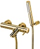 Смеситель для ванны Paffoni Light, золото, LIG023HG