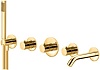 Встраиваемый смеситель для ванной Paffoni Modular Box, золото, MDE001HGSP