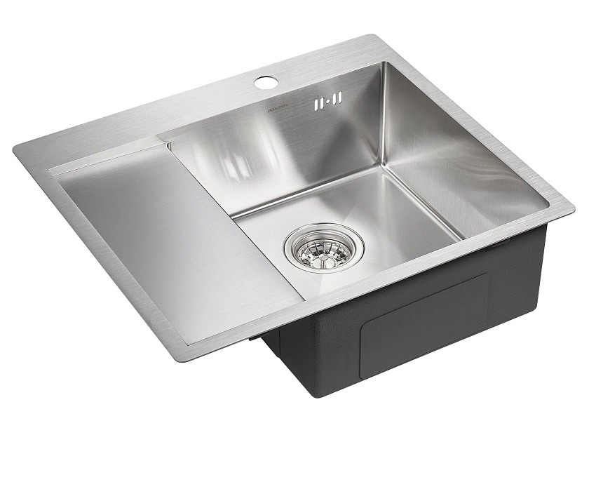 Кухонная мойка Paulmark KRONER 59F PM225951-BSL, нержавеющая сталь