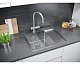 Кухонная мойка Paulmark KRONER 59F PM225951-BSL, нержавеющая сталь - изображение 3