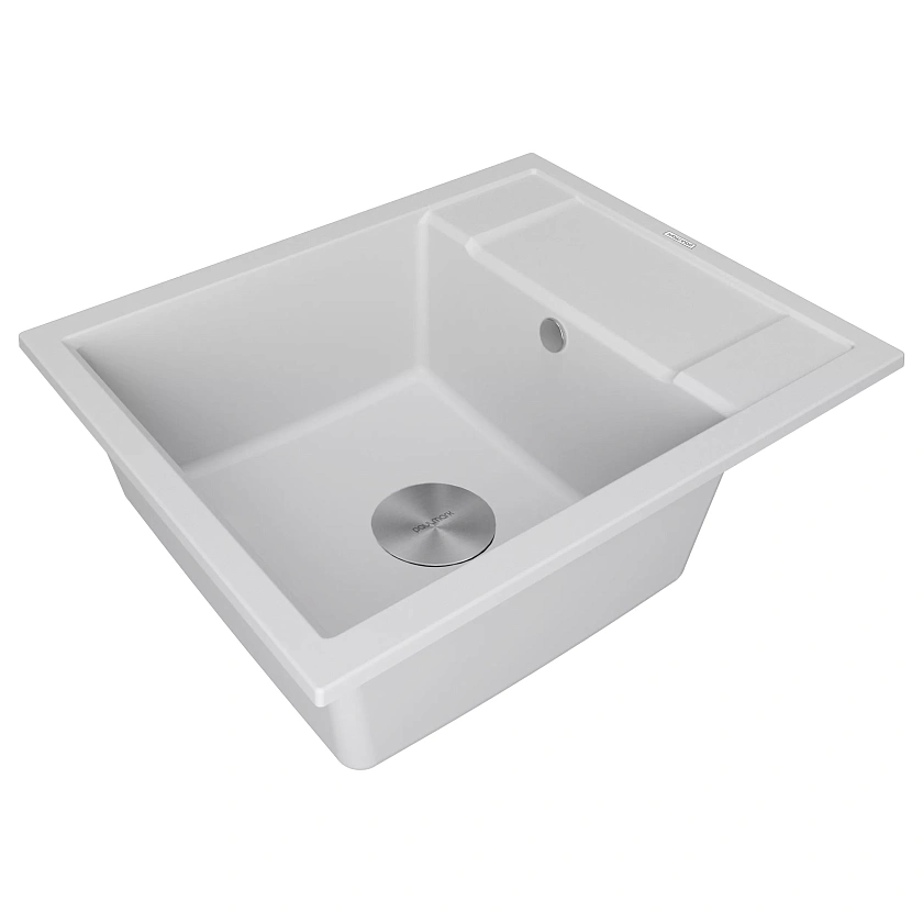 Кухонная мойка Paulmark FLUGEN 50-600 PM216050-WH, белый матовый
