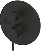 Встраиваемый смеситель Paffoni Light, черный, LIG018NO