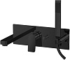 Встраиваемый смеситель для ванной Paffoni Tilt, черный, TI001NO
