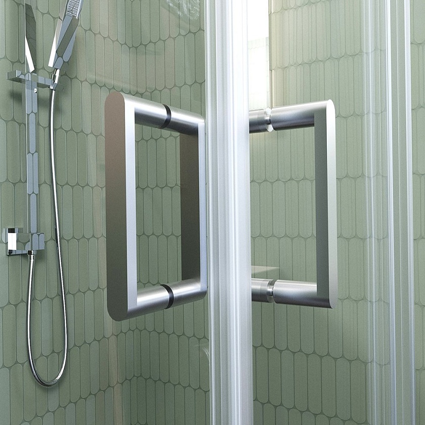Душевой угол Veconi Rovigo RV-10, 90x80, хром, стекло прозрачное, RV10-9080-01-C5