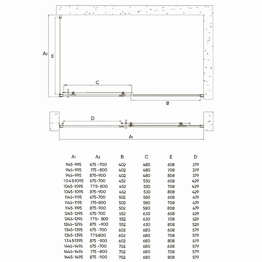 Душевой угол Veconi Rovigo RV-072B, 100х70, черный, стекло прозрачное, RV072B-10070-01-C4