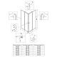 Душевой угол Veconi Rovigo RV-27B, 80х80, черный, стекло тонированное, RV27B-8080-05-C8 - изображение 2