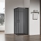 Душевой угол Veconi Rovigo RV-50B, 80х80, черный, стекло тонированное, RV50B-8080-05-C8 - изображение 1