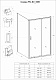 Душевой угол Veconi Rovigo RV-060B, 160х80, черный, стекло прозрачное, RV060B-16080-01-C5 - изображение 3