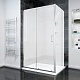 Душевой угол Veconi Rovigo RV-055M, 100х70, хром, матовое стекло, RV055M-10070-07-C8 - изображение 1