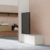 Стеклянная шторка для ванны Vincea VSB-1E, 100 см, VSB-1E100CG