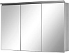 Шкаф с зеркалом De Aqua Алюминиум, 120 см, AL 507 120 S