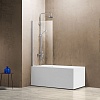 Стеклянная шторка для ванны Vincea VSB, 120 см, стекло прозрачное