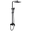 Душевая система Abber Wasserfall, черный матовый, AF8616B