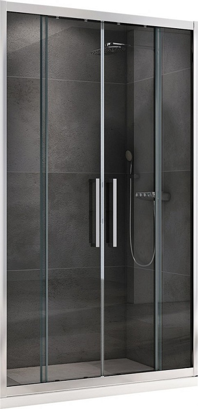 Душевая дверь Abber Schwarzer Diamant, 140 см, AG33140H