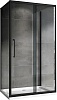 Душевой угол Abber Schwarzer Diamant, 100x70, AG30100BH-S70B-S70B