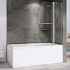 Стеклянная шторка для ванны Abber Ewiges Wasser, 100 см, AG50100
