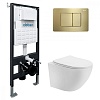Инсталляция с унитазом Abber Bequem, AC1100T-AC0105-AC0120MMG