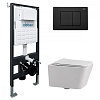 Инсталляция с унитазом Abber Rechteck, AC1201-AC0105-AC0120MB