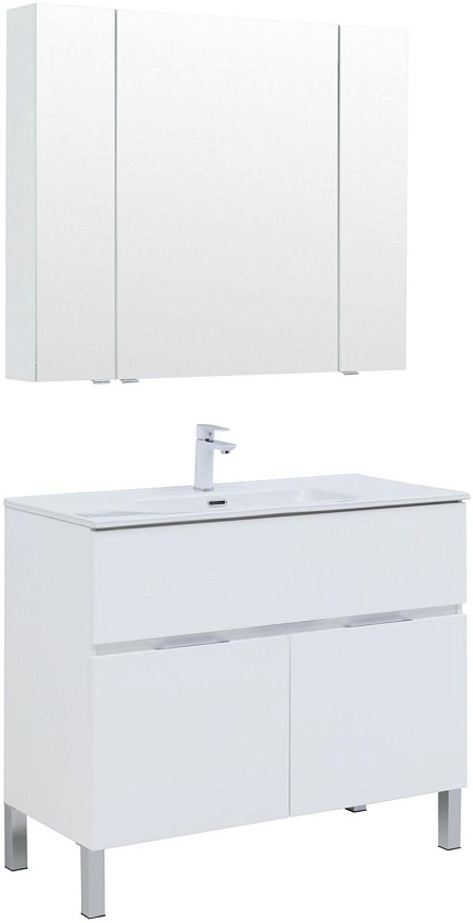 Комплект мебели для ванной Aquanet Алвита New, 100 см, 00274184
