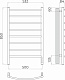 Полотенцесушитель электрический TERMINUS Классик П8 500х850 quick touch белый матовый 4670078531360 - изображение 4
