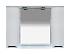 Шкаф с зеркалом Misty Элвис, 103 см, белый, П-Элв-01105-011