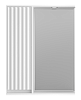 Шкаф с зеркалом Misty Balaton, 65 см, BAL-04065-01-Л