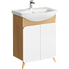 Тумба с раковиной Аqwella Basic BAS0106DZ Дерево светлое