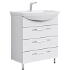 Тумба с раковиной Аqwella Allegro Agr.01.07/3 Белый