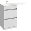Тумба с раковиной под стиральную машину Aqwella Forma, 115 см, FOR01052