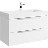 Тумба с раковиной Аqwella Cube CUB0109W Белый