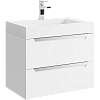 Тумба с раковиной Аqwella Cube CUB0107W Белый