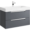 Тумба с раковиной Аqwella Cube CUB0109GR Серый