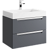 Тумба с раковиной Аqwella Cube CUB0107GR Серый